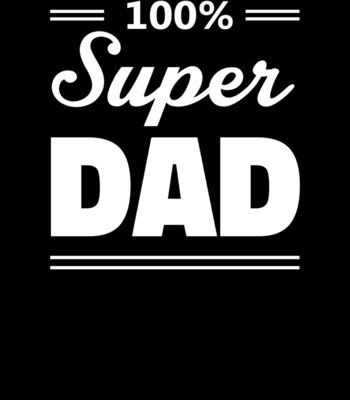 100% Super Dad White